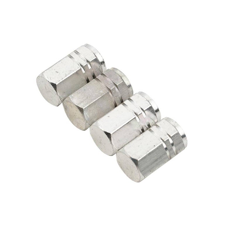 4 Pcs Tire Valve Stem Caps, Aluminum Tire Valve Cap Set Car Dustproof Tire Cap Cover Accessories, Corrosion Resistant, Universal Stem Covers for Cars Trucks Motorcycles SUVs and Bikes - Image 1